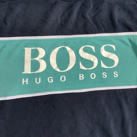 Men’s Hugo boss long sleeve T-shirt in navy size XL - Picture 2 of 4